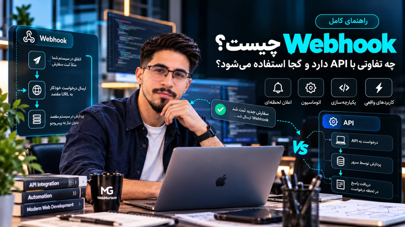 Webhook چیست؟ چه تفاوتی با API دارد و کجا استفاده می&zwnj;شود؟